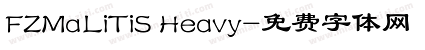 FZMaLiTiS Heavy字体转换